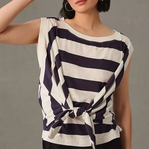 NWT Maeve Tie Wrap Front Tee size Med